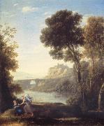 Landscape with Hagar and the Angel Claude Lorrain